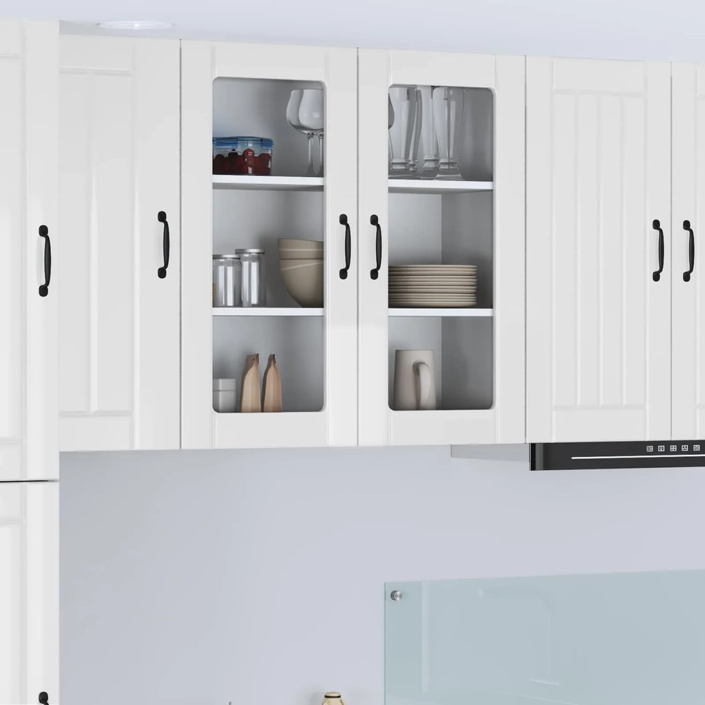 vidaXL Armário de Cozinha Branco Brilhante 80 x 31 x 80 cm