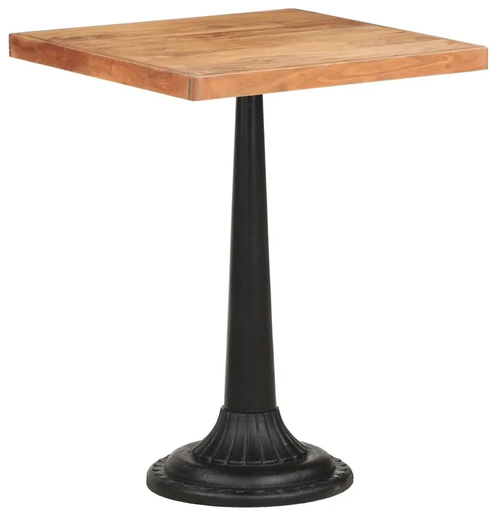 Mesa de bistrô 60x60x76 cm madeira de acácia maciça