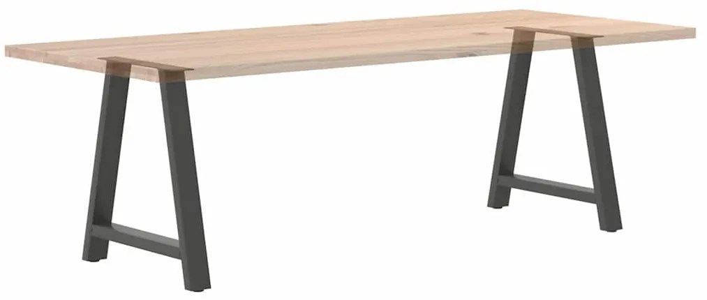 Pés para mesa de jantar em formato A, 2 peças, antracite, 80x (72-73)
