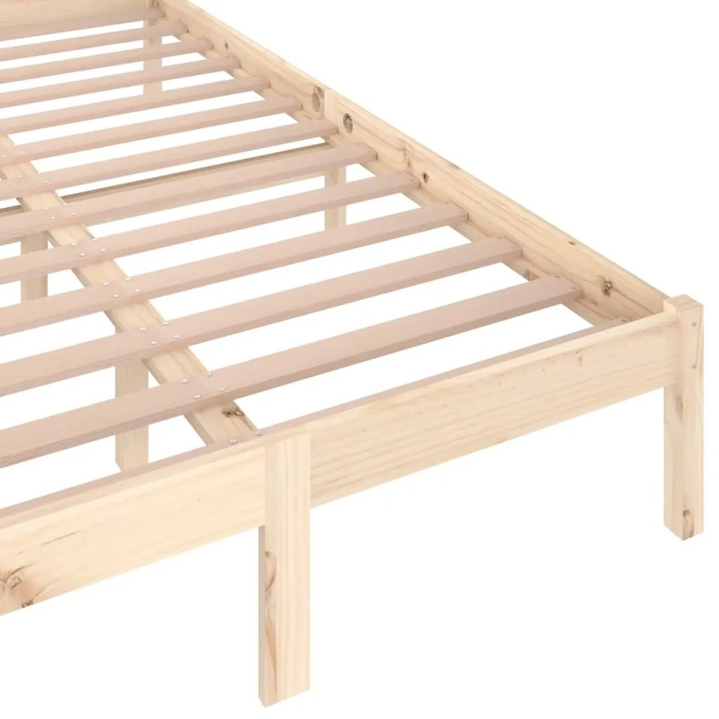 Estrutura de cama 120x200 cm pinho maciço