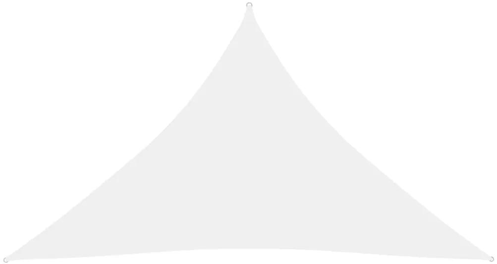 Para-sol estilo vela tecido oxford triangular 3x3x4,24 m branco