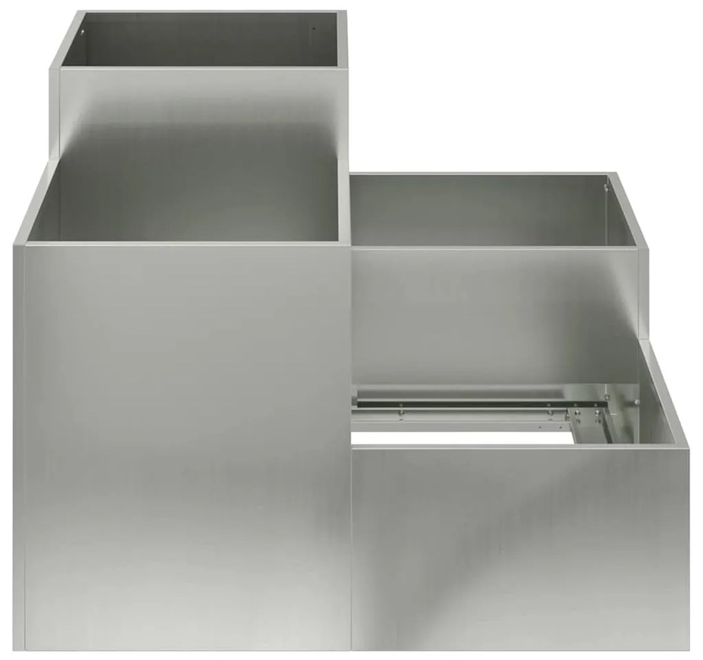 Plantador de Jardim vidaXL 100x100x60 cm Aço Galvanizado