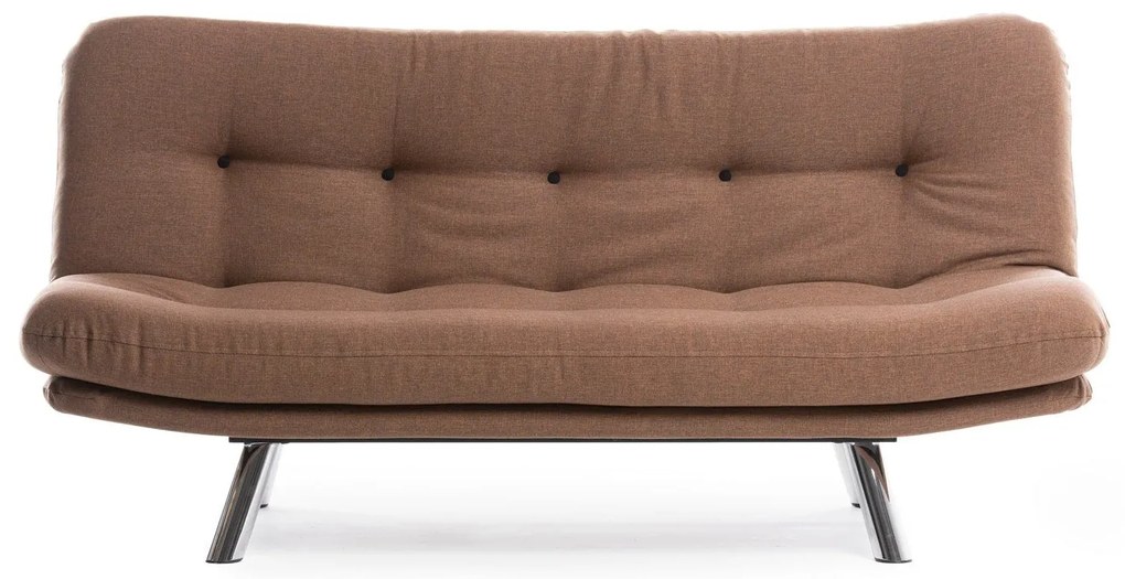 Sofá-Cama 3 Lugares Misa – Castanho Claro – 180x110 cm