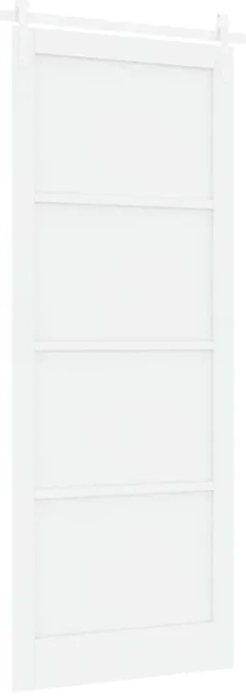 Porta Deslizante vidaXL com Conjunto de Ferragens Branca 93x232 cm de