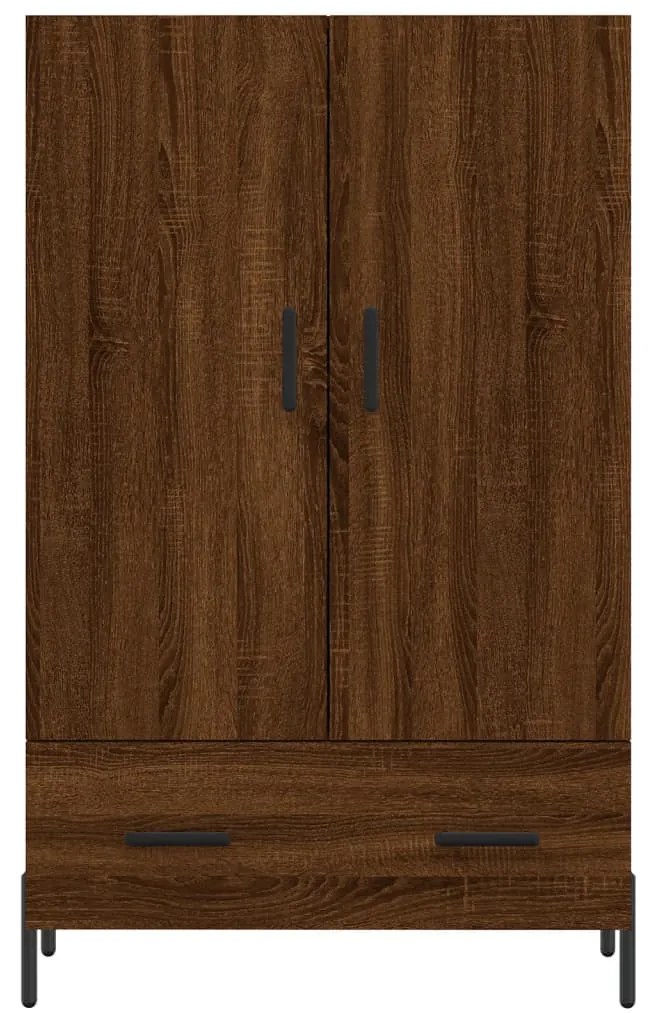 Armário alto derivados madeira 69,5x31x115 cm carvalho castanho