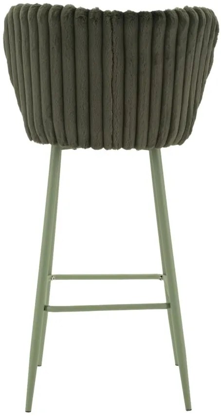 CONJUNTO DE 2 BANCOS DE BAR ALASKA VERDE 55X58X106 CM (ALTURA DO ASSENTO 77 CM)