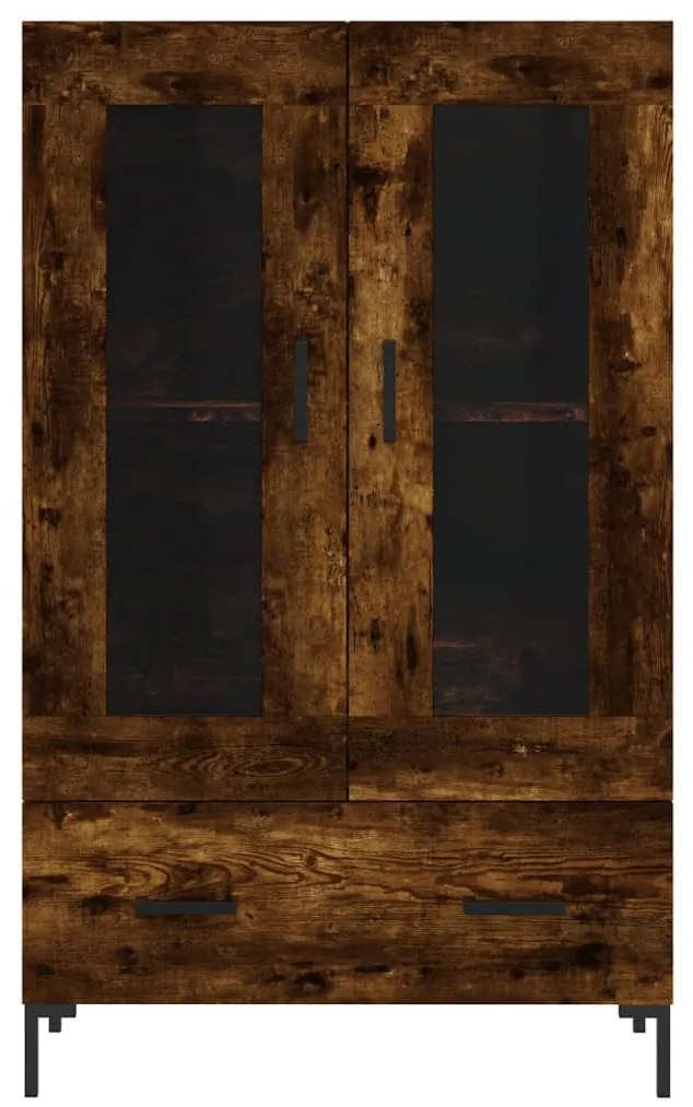 Armário alto derivados de madeira 69,5x31x115cm carvalho fumado