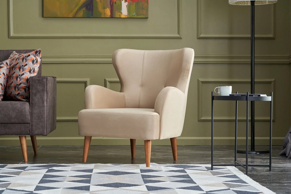 Cadeirão Karina – Creme – 73x87x80 cm