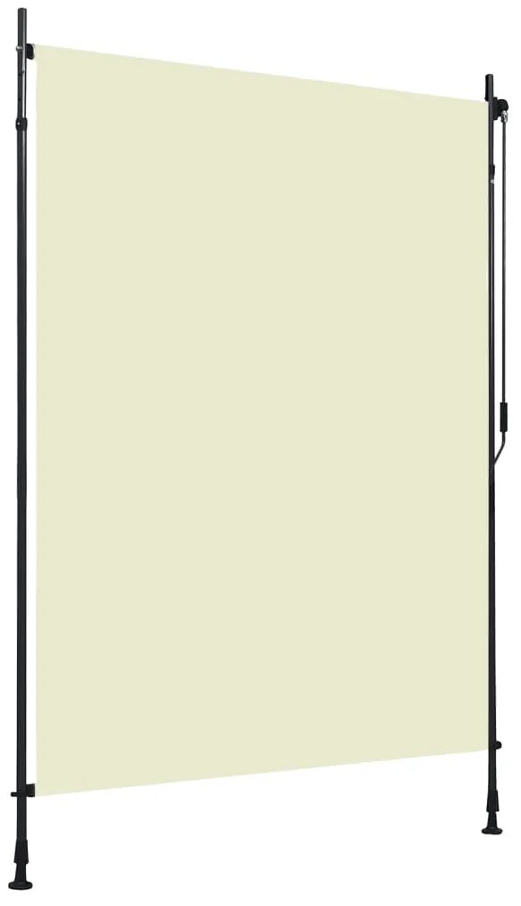 vidaXL Estore de rolo para exterior 150x270 cm creme