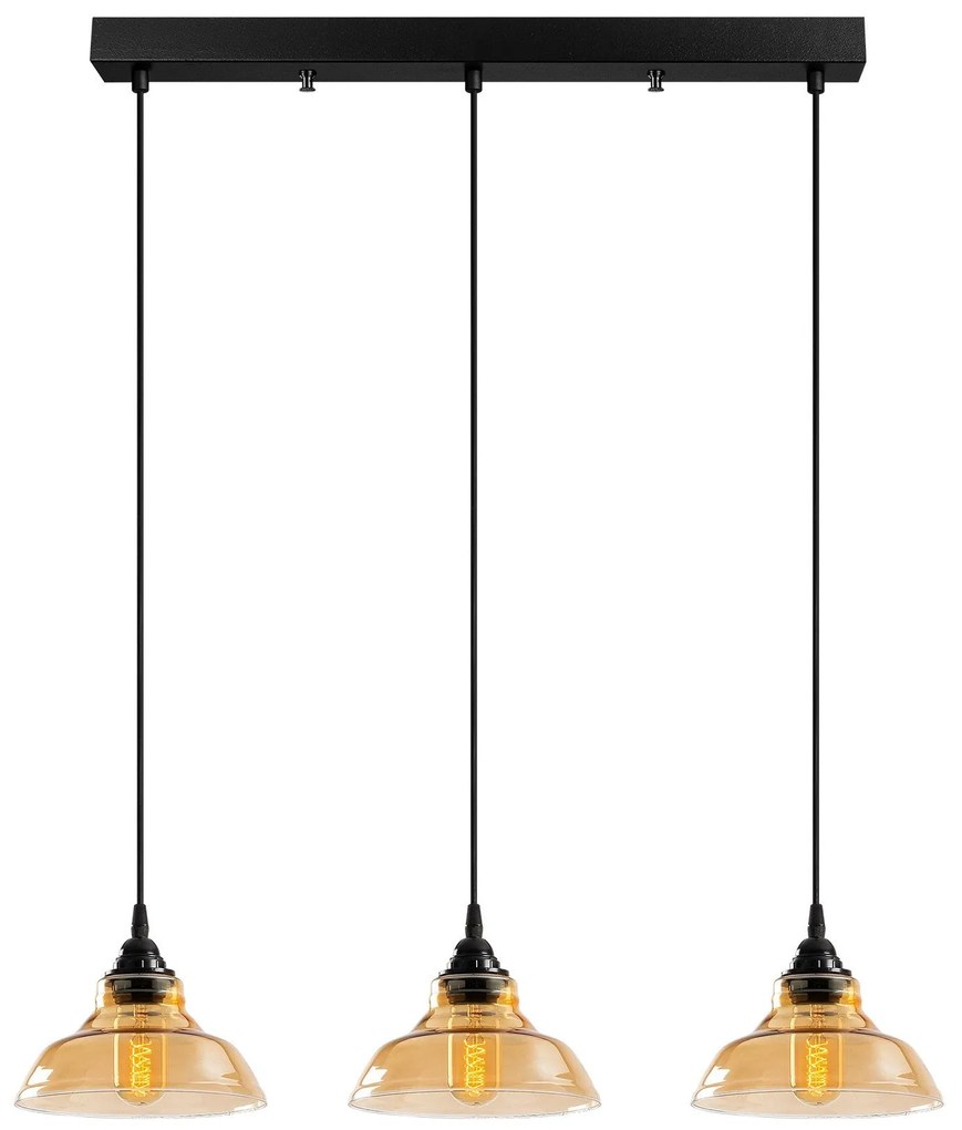 Chandelier Dilberay – Preto – 72 x 72 cm