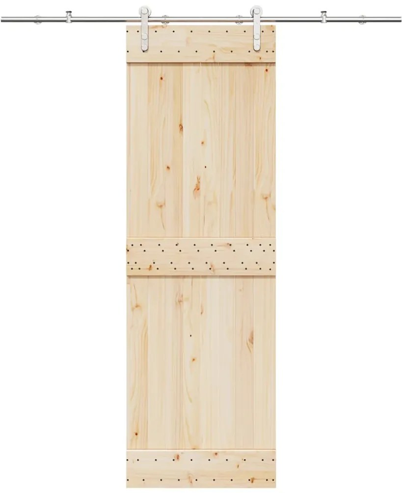 Kit ferragens p/ porta deslizante 183cm aço inoxidável prateado