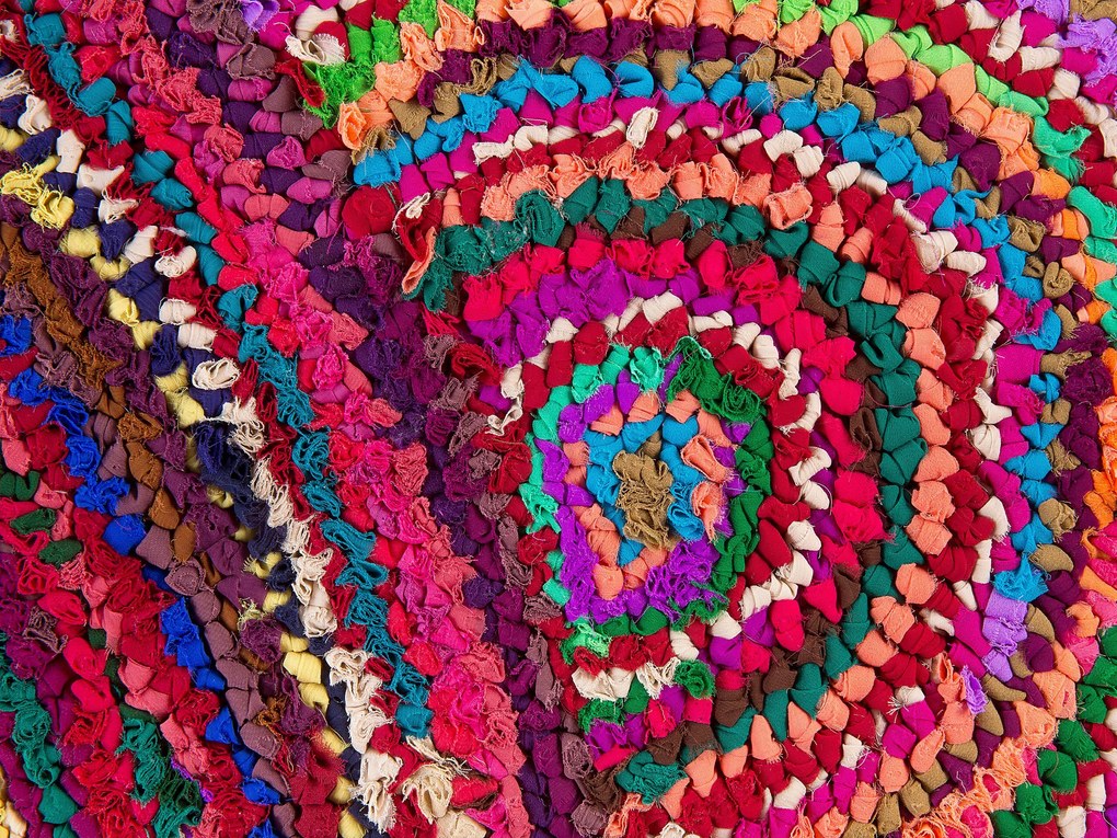 Tapete de algodão multicolor 160 x 230 cm KOZAN Beliani