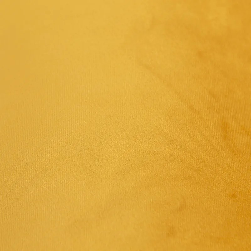 Abajur de veludo amarelo 25/25/25 com interior dourado