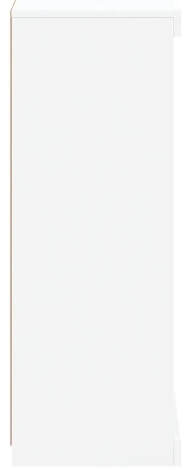 Aparador com luzes LED 60,5x37x100 cm branco