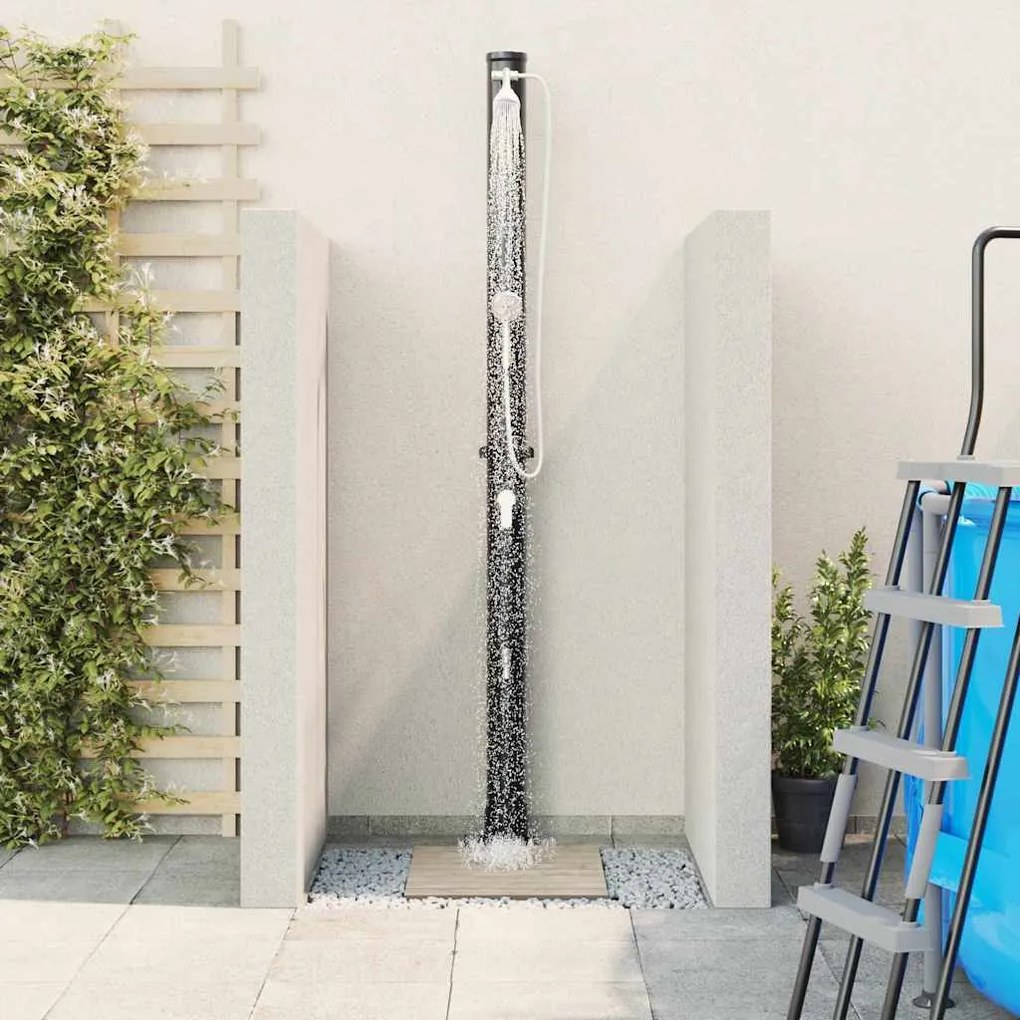 Chuveiro Solar Portátil com Cabeça de Chuveiro de Mão de 217 cm, 20 L