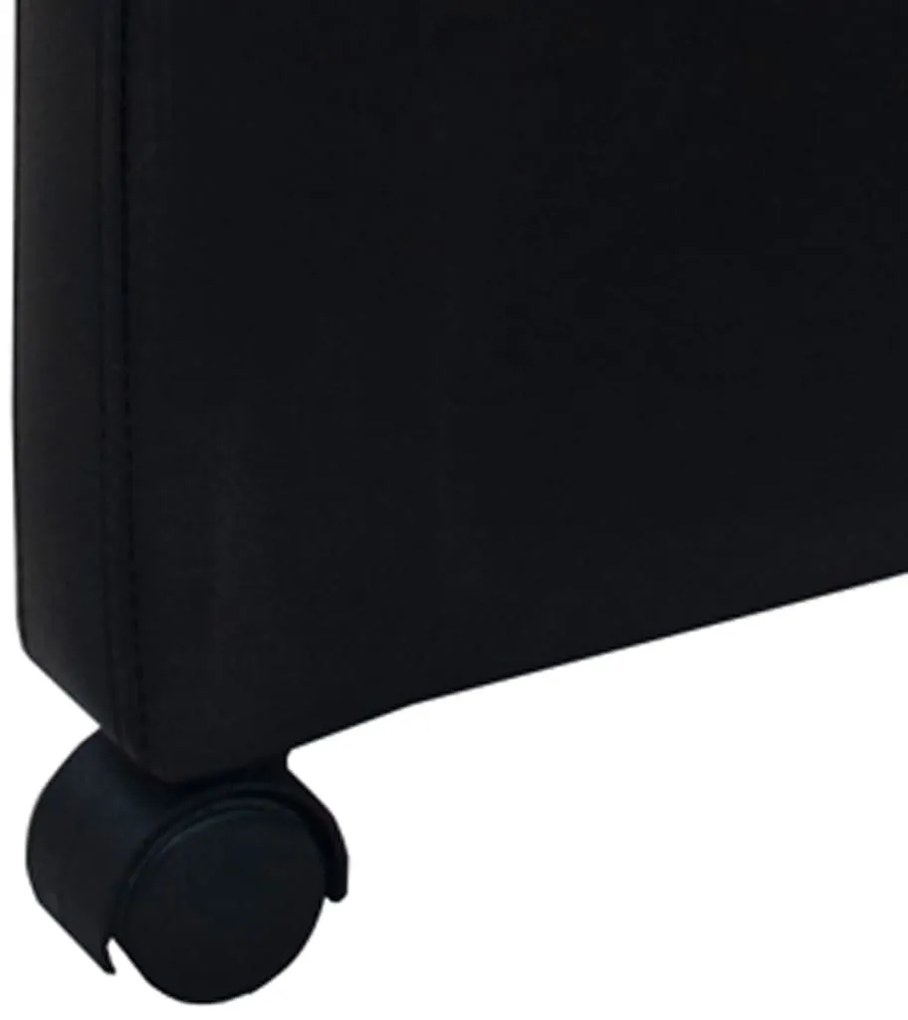 Cadeiras de jantar 4 pcs couro artificial preto
