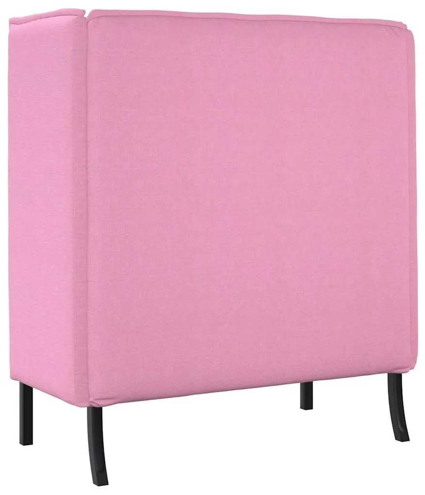 Sofá Alto Rosa 109x56x121 cm Tecido
