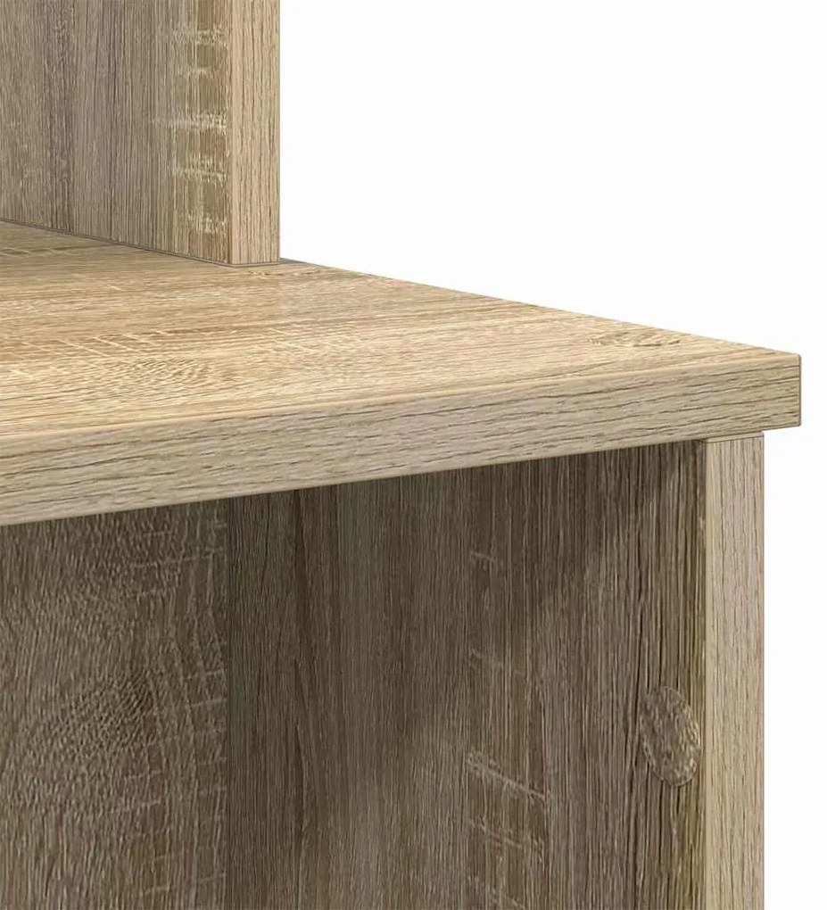 Mesa com Armazenamento Carvalho Sonoma 120.5x44x88.5 cm Madeira Proces