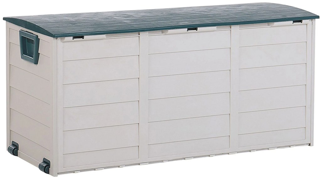 Caixa para exterior creme e verde 112 x 50 cm LOCARNO Beliani