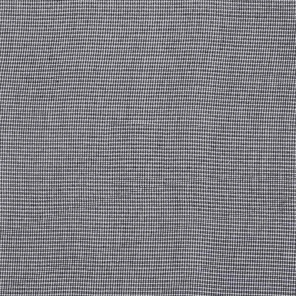 Cortinas de voile com aba 2 pcs preto