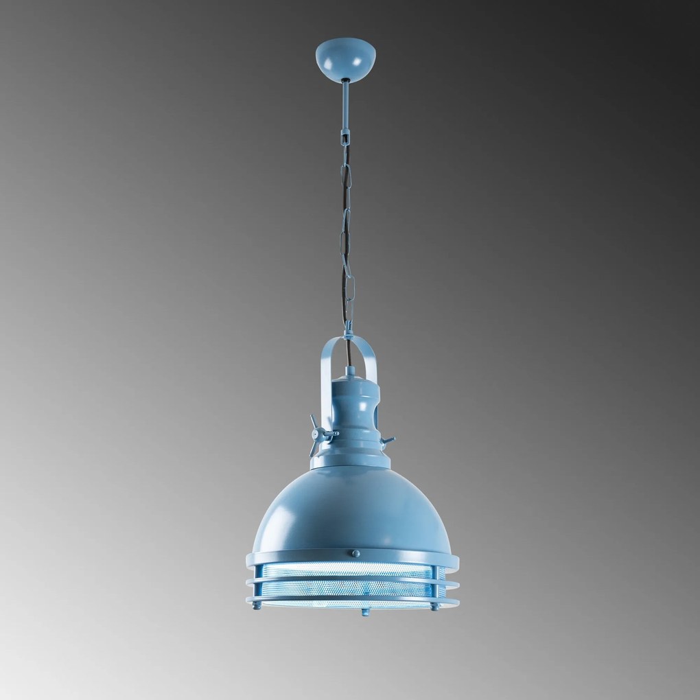 Candeeiro Chandelier Saglam – Azul Claro – Ø30 h:40 cm