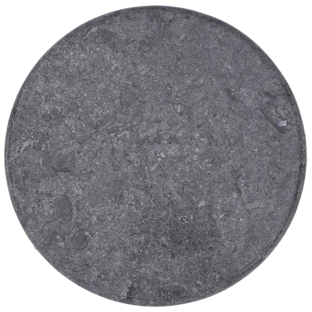 Tampo de mesa Ø50x2,5 cm mármore cinzento