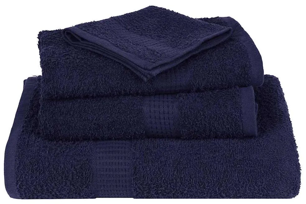 Sabonete toalhas 10pcs azul marinho 30x30cm 360gsm 100% algodão