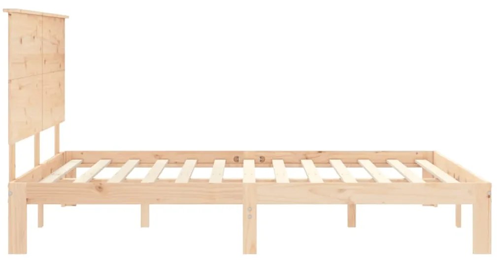 Cama sem colchão 160x200 cm madeira de pinho maciça