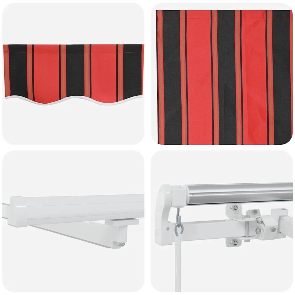 Toldo Retrátil Laranja e marrom 450 × 300 cm laranja e castanho