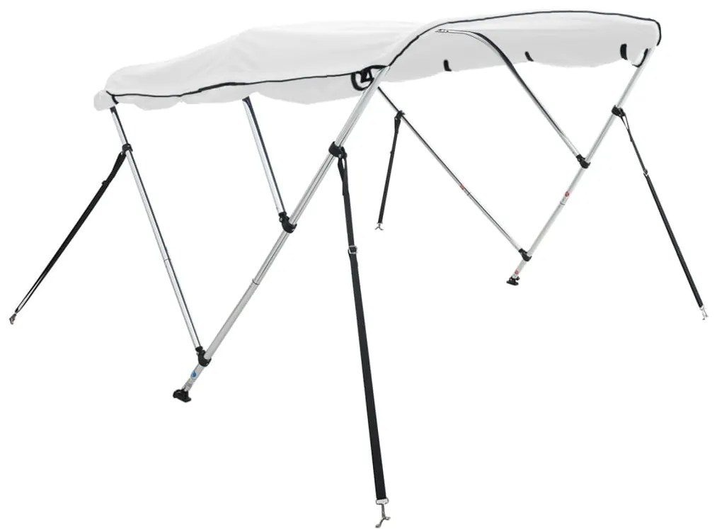Toldo de 3 arcos Bimini c/ paredes laterais 183x(185-198)x137cm