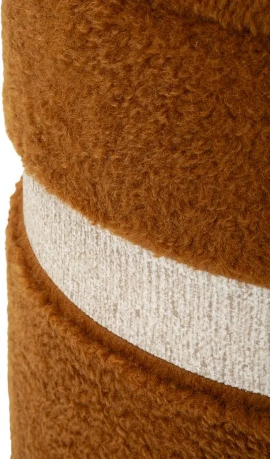 PUFE COM ARMAZENAMENTO SAINT-MORITZ 2 PEÇAS Ø 40X47-32X38 CM CASTANHO