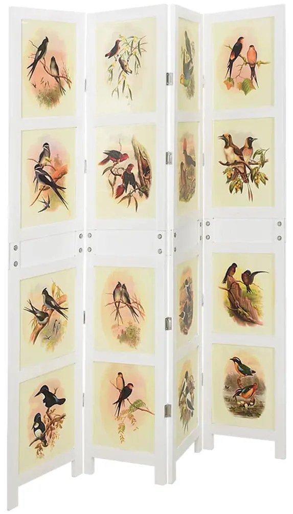 vidaXL Painel Romdivider Branco 212 x 165 cm MDF