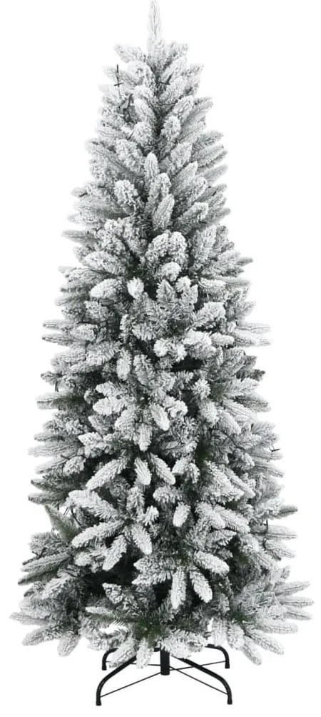 Árvore Natal artificial c/ 300 luzes LED e flocos de neve 240cm