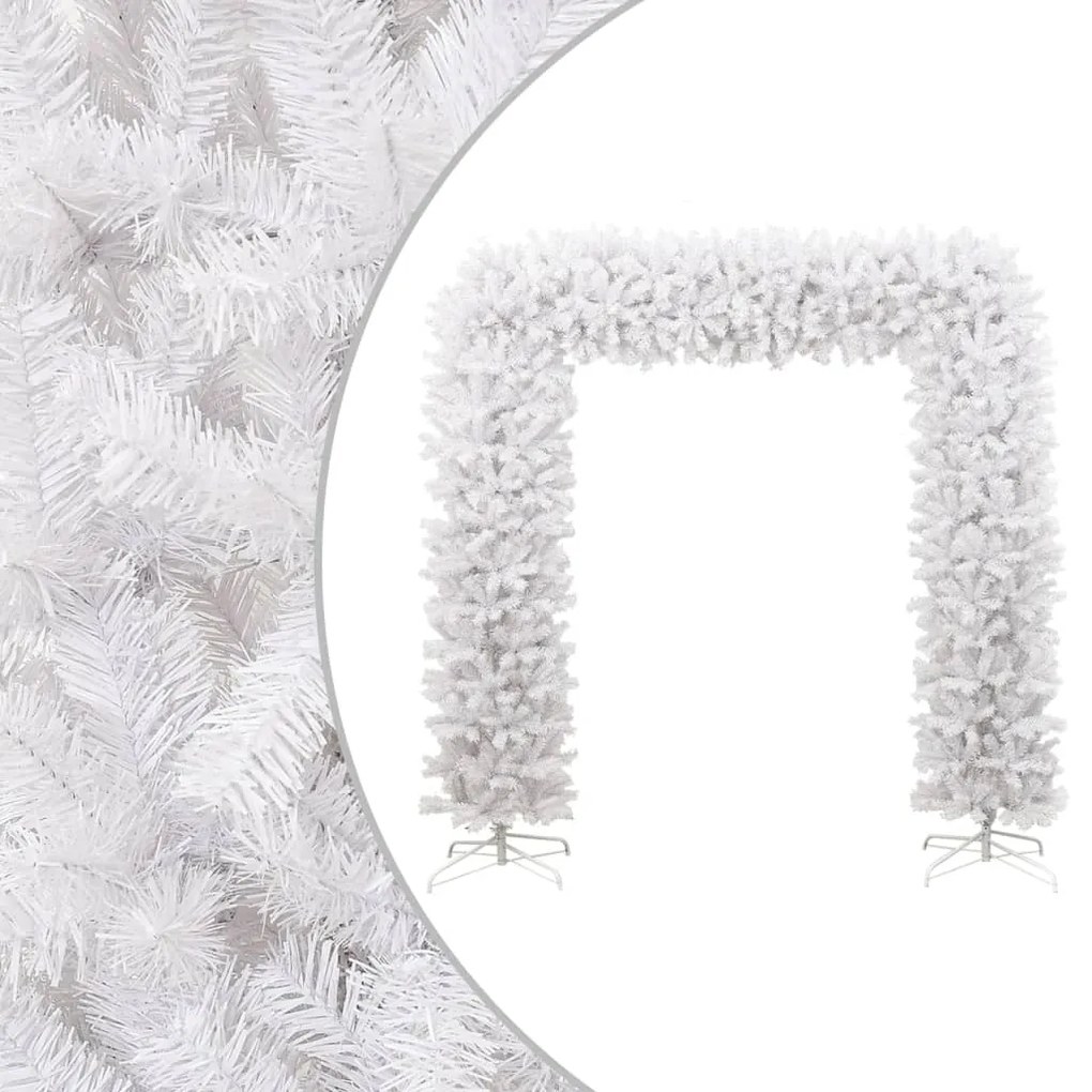 345090 vidaXL Grinalda de Natal 240 cm branco