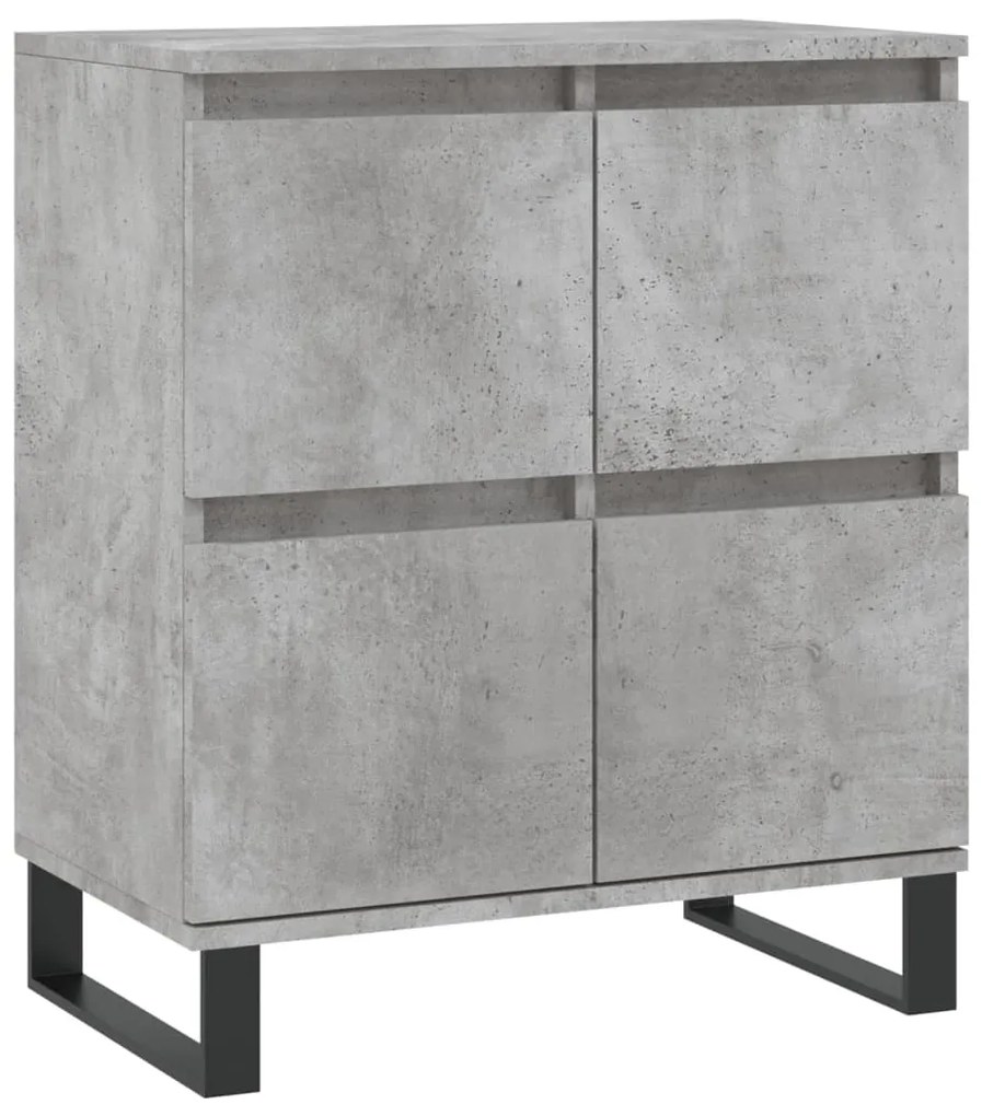 Aparadores 3 pcs derivados de madeira cinzento cimento