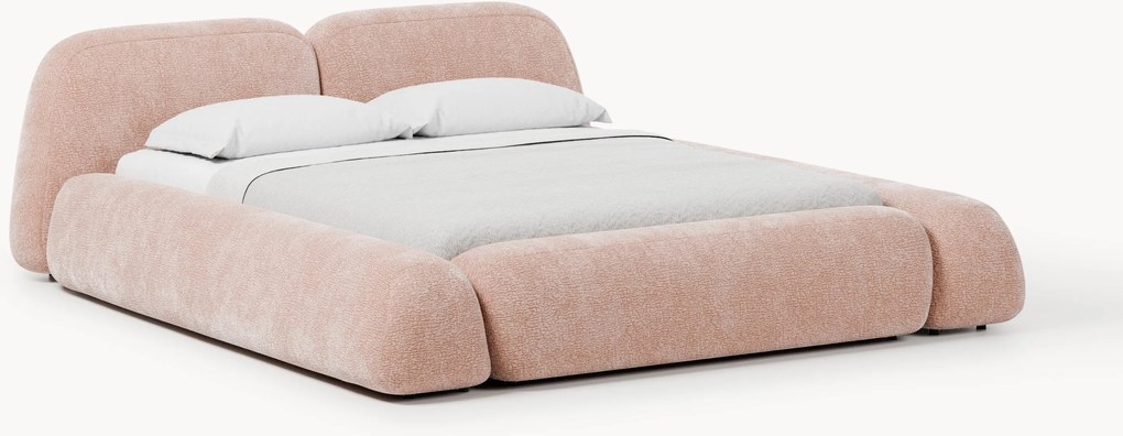 Cama estofada com arrumação Wolke