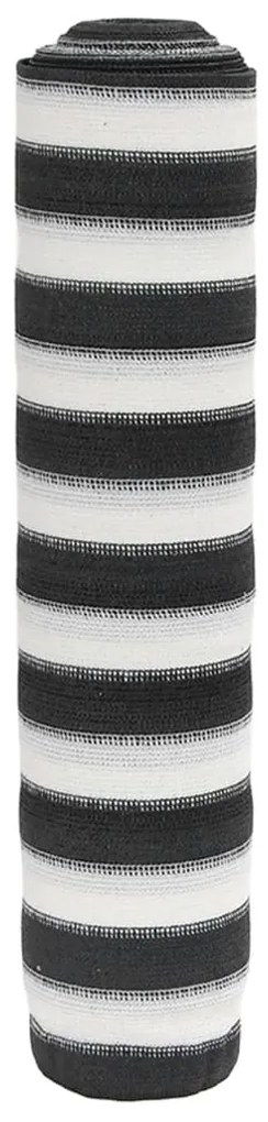 Rede de privacidade PEAD 195 g/m² 1x10 m antracite e branco