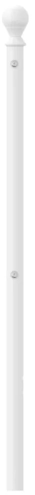 Cabeceira de cama 75 cm metal branco