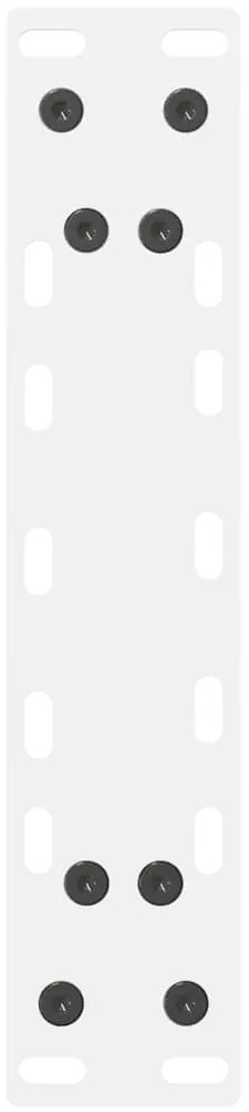 Pés de mesa de console , brancos, 2 peças, 38x(72-73) cm, aço