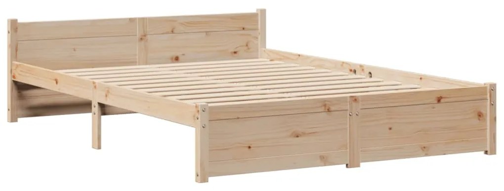 Cama com estante sem colchão 120x190 cm pinho maciço