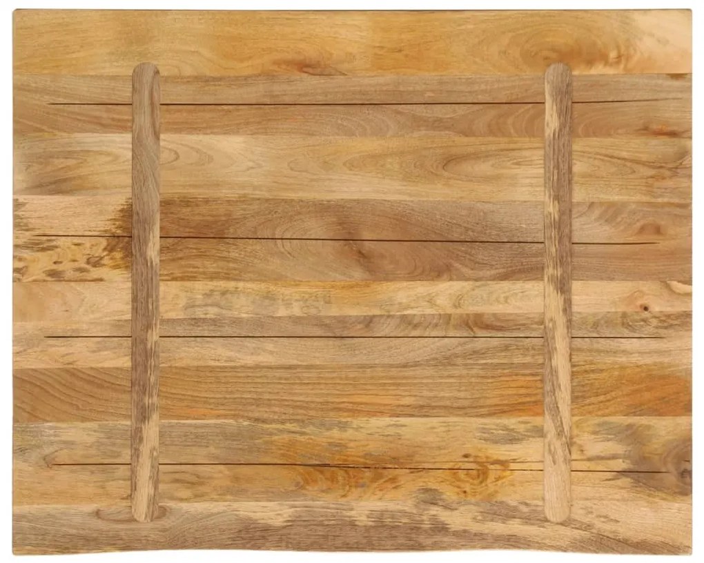 Tampo de mesa c/ borda viva 90x80x3,8cm mangueira áspera maciça