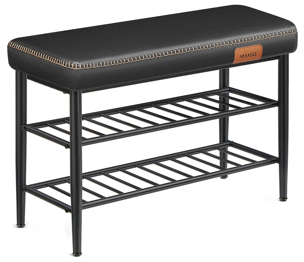 Banco de sapatos Coleção EKHO 30 x 80 x 50 cm Preto