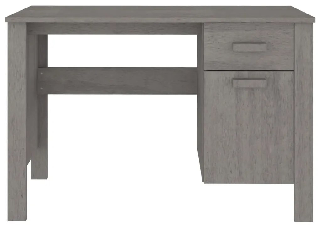 Secretária 113x50x75 cm pinho maciço cinzento-claro