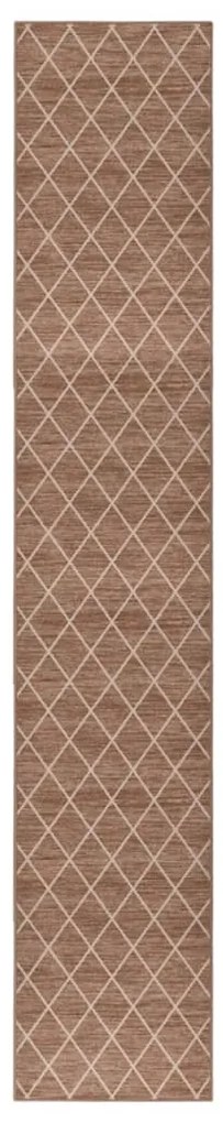 vidaXL Tapete/passadeira 80x600 cm castanho-claro