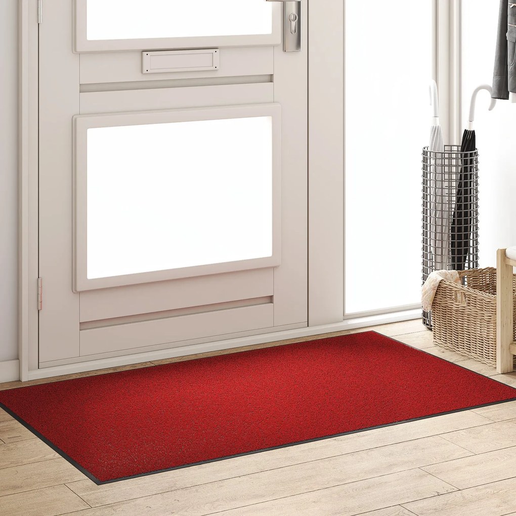 Capacho Retangular vidaXL Vermelho 90x150 cm