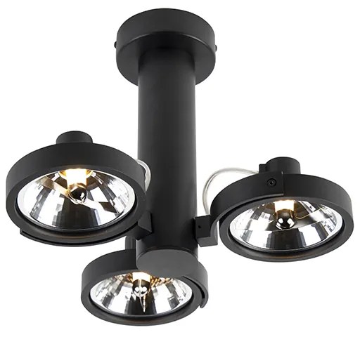 LED Projetores design ajustáveis 3 luzes incl. G9 preto - Goes Design
