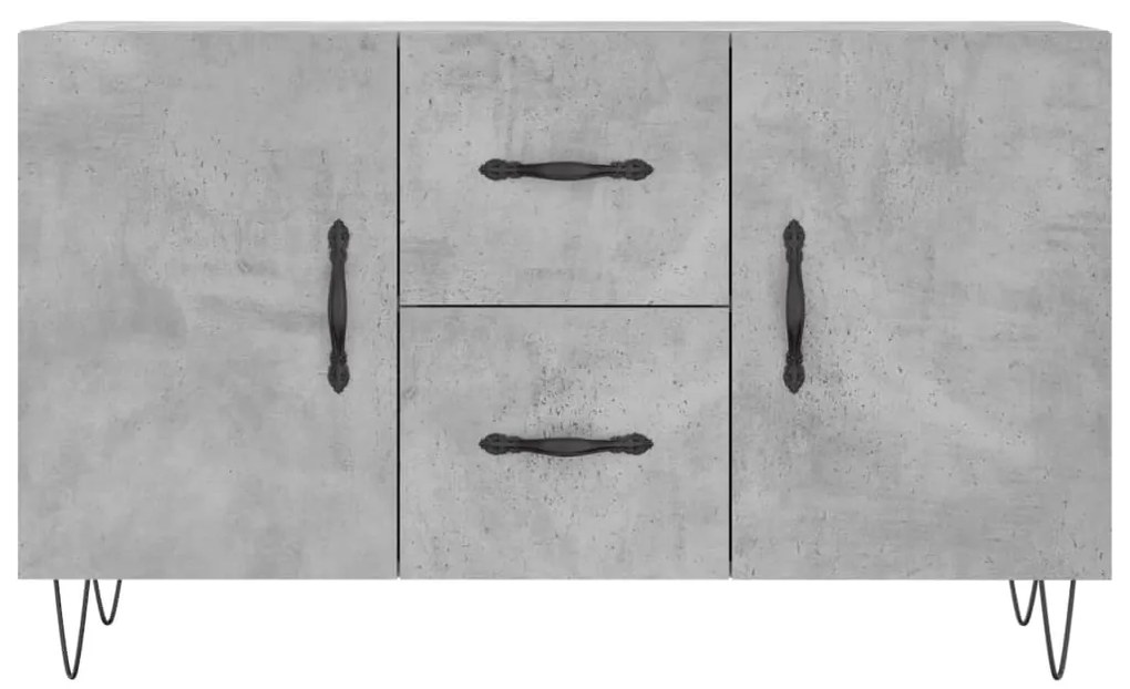 Aparador 100x36x60 cm derivados de madeira cinzento cimento
