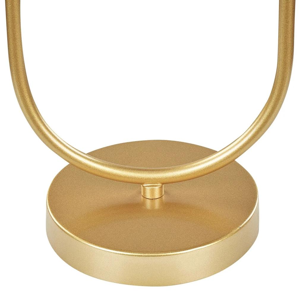 Candeeiro de mesa em metal dourado 35 cm YANKEE Beliani
