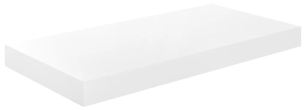 Prateleiras de parede suspensas 2 pcs 50x23x3,8cm MDF branco