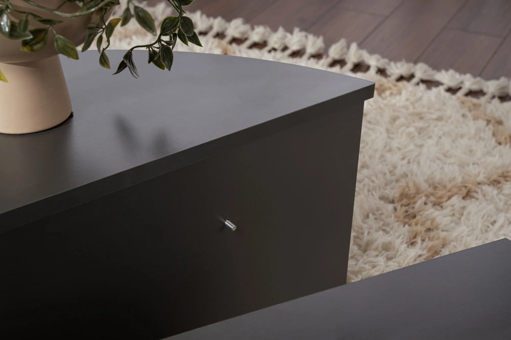 Mesa de Café Orion - Antracite - 90x30x60 cm & 85x35x30 cm